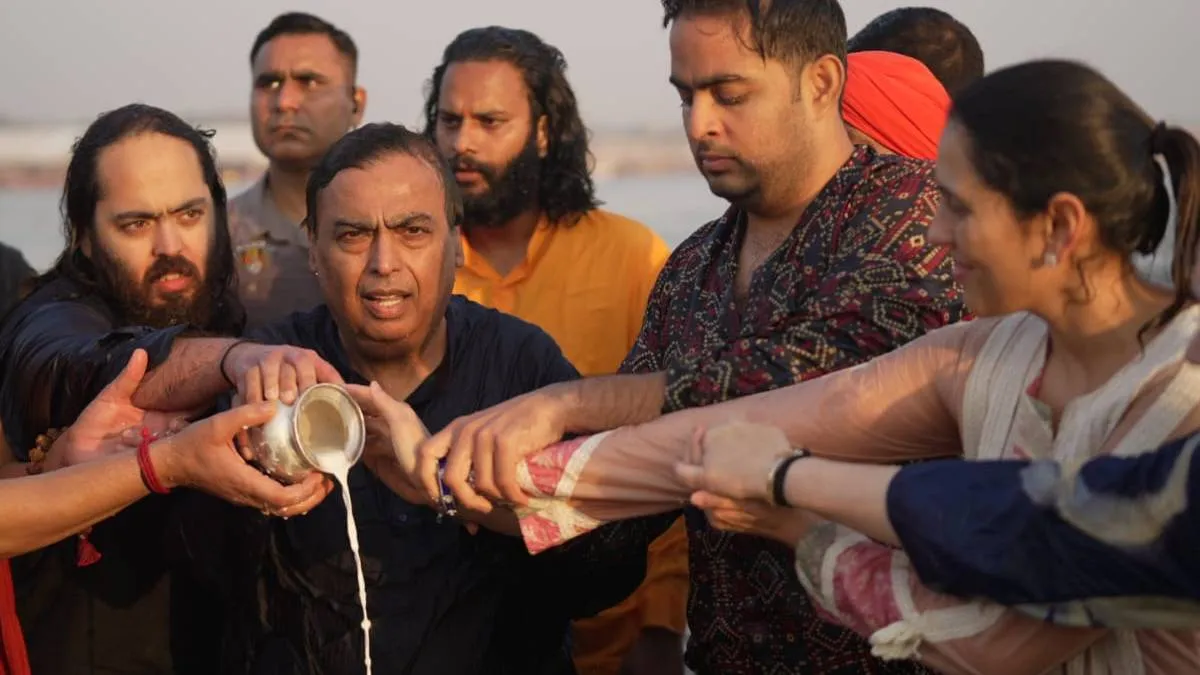 Shloka mehta with ambani family at mahakumbh