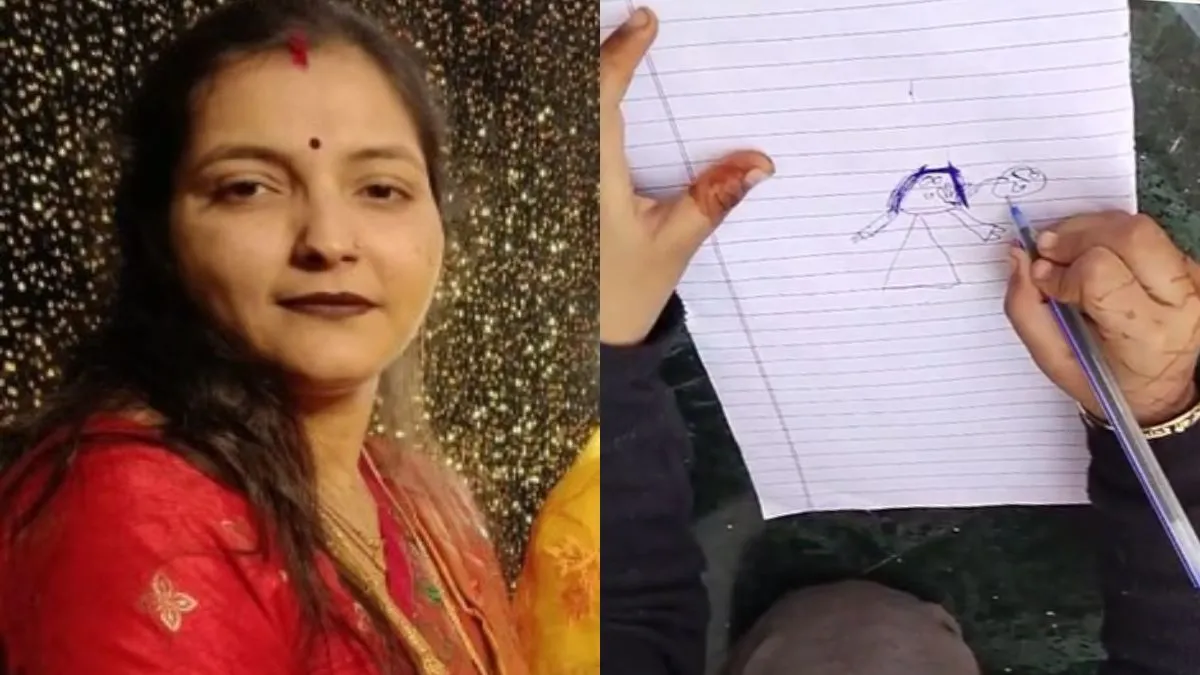 बेटी ने ड्राइंग बनाकर बताया कैसे पापा ने मम्मी को जान से मारा- India TV Hindi