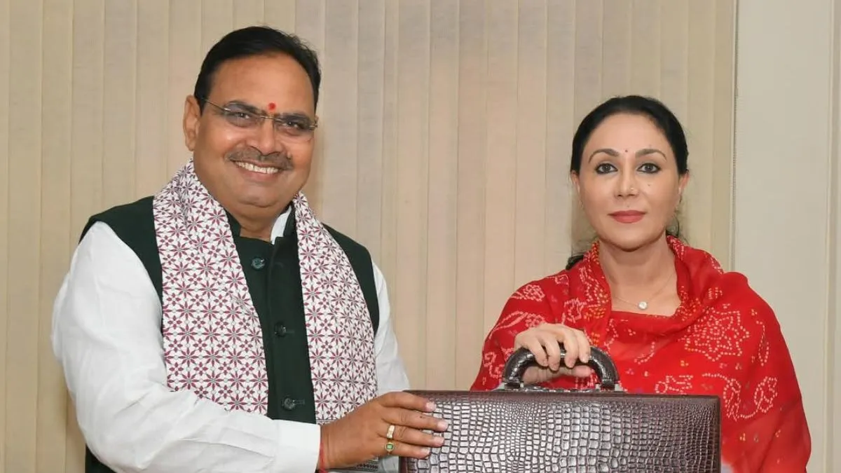 CM bhajanlal sharma and fm diya kumari