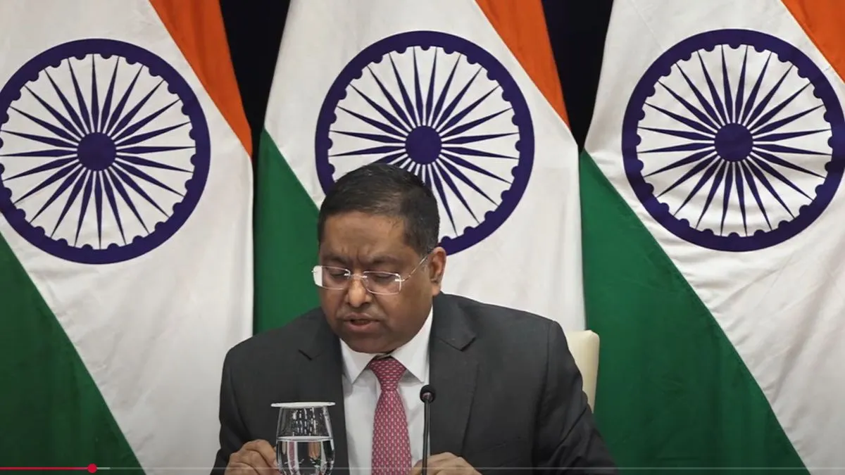 Randhir Jaiswal, porta -voz do Ministério de Relações Exteriores. 