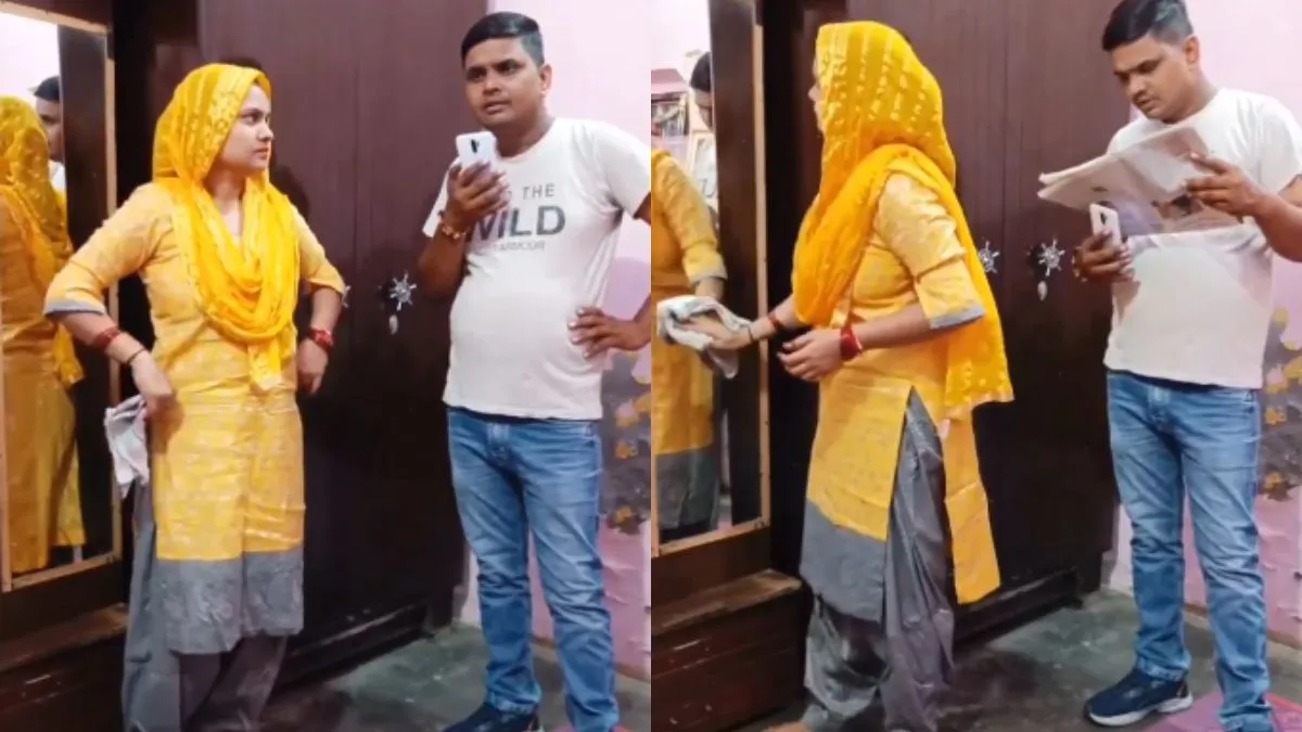 पति और पत्नी का वीडियो हुआ वायरल- India TV Hindi