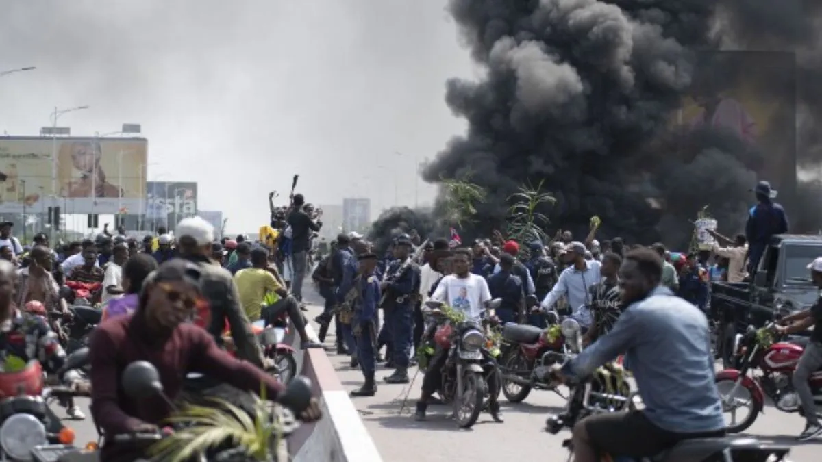Explosão em rali de líderes rebeldes M23 (foto simbólica) no Congo