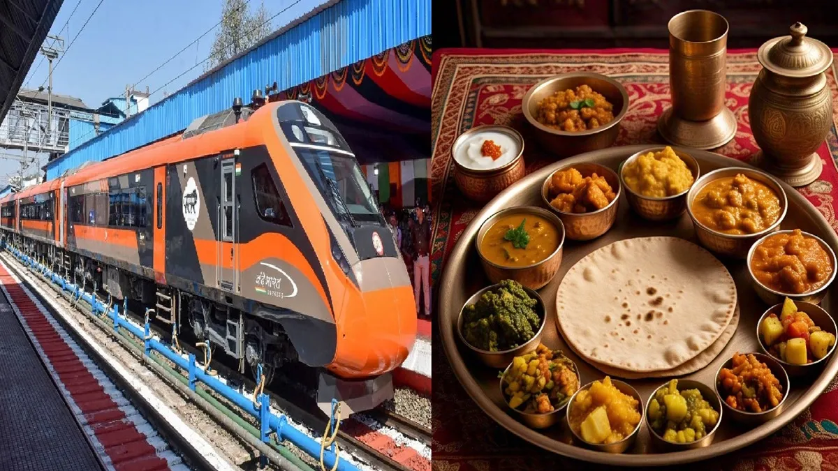 Vegetarian food in Vande Bharat train