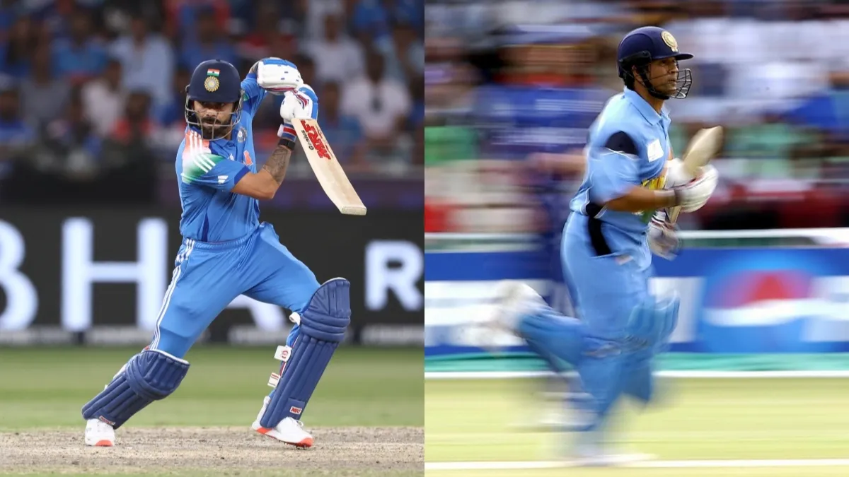 Virat Kohli and Sachin Tendulkar
