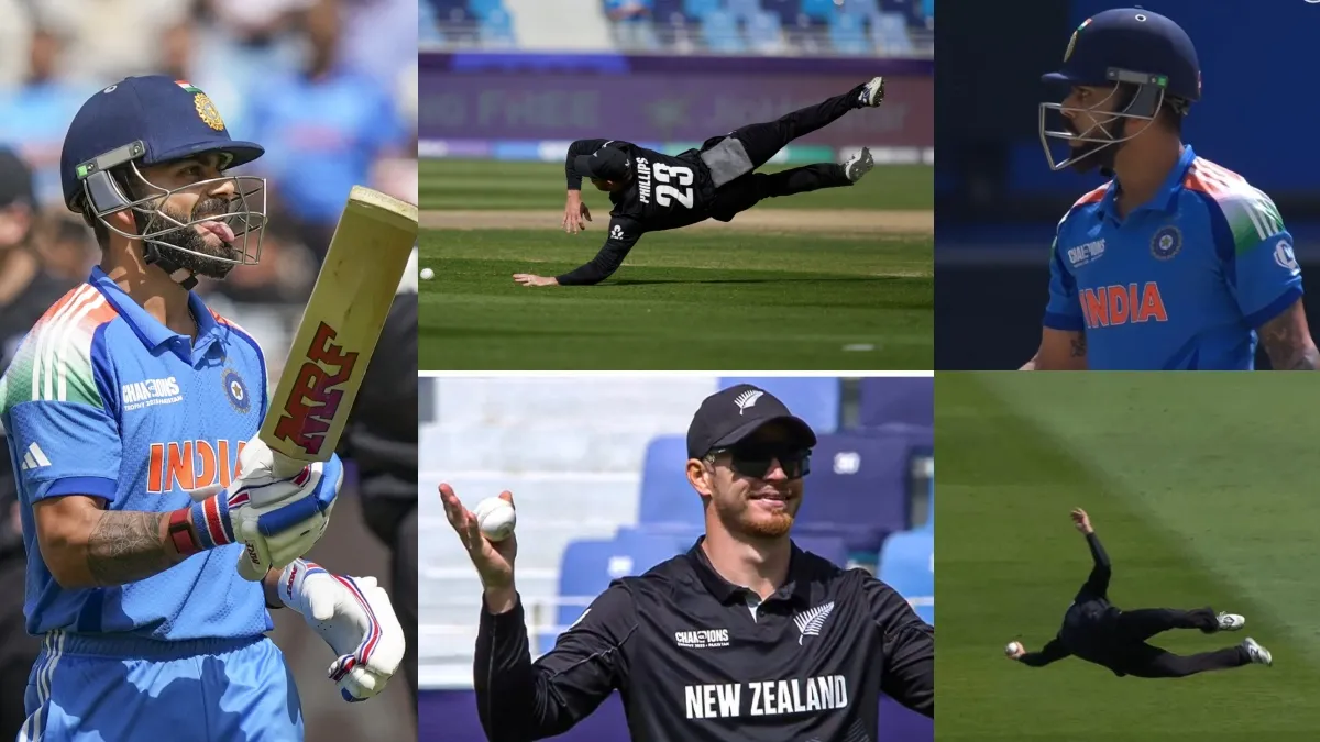 Glenn Philips da Nova Zelândia pegou Virat Kohli da Índia