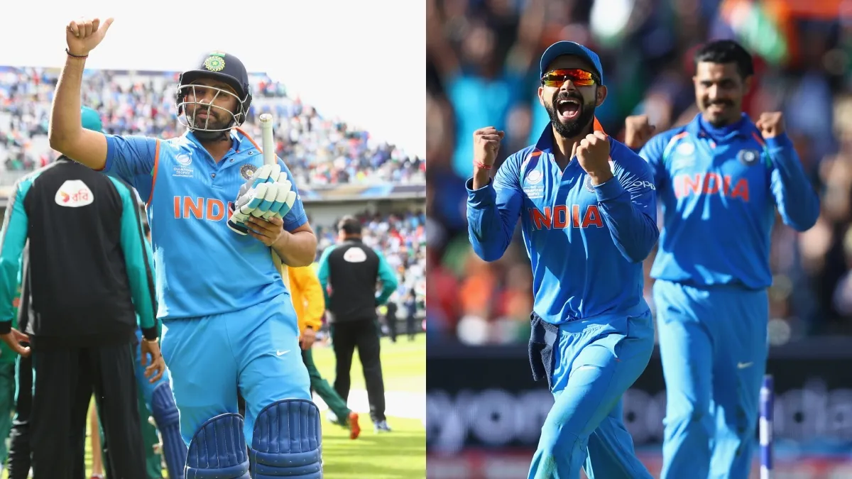 Rohit Sharma, Virat Kohli and Ravindra Jadeja