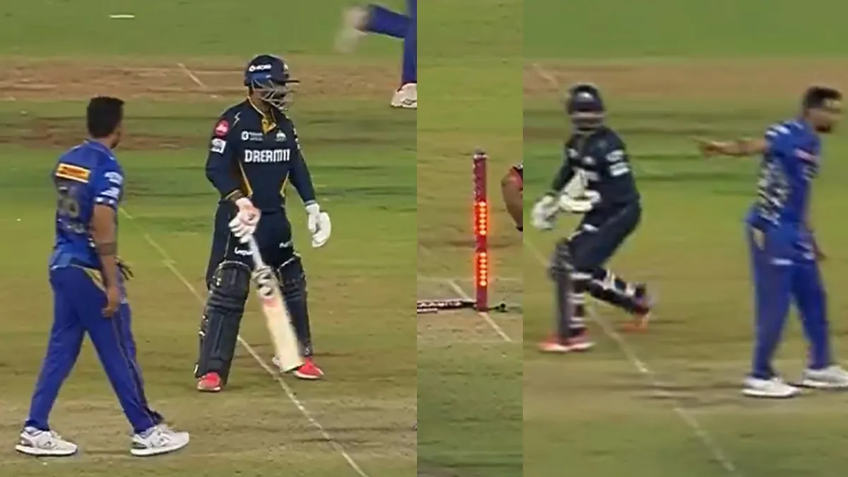 Rahul Tewatia acabou em um lance direto de Hardik Pandya