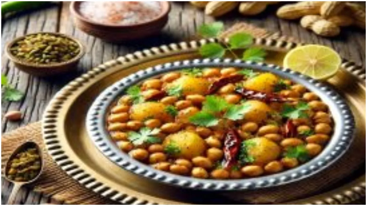 मूंगफली की घुघनी