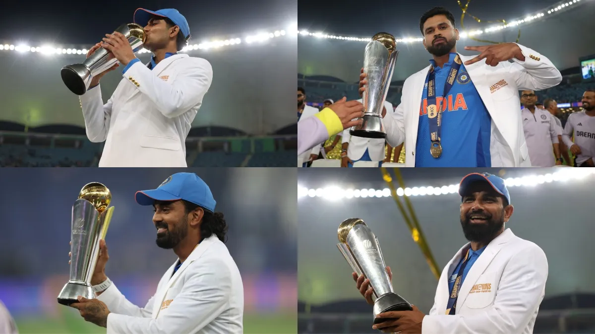 Shubman Gill, Shreyas Iyer, Mohammed Shami and KL Rahul
