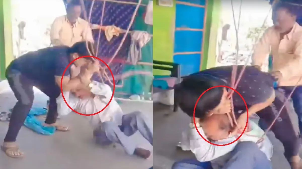 पिता को फांसी पर लटकाने की कोशिश करता कलयुगी बेटा- India TV Hindi