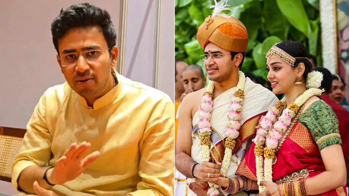tejasvi surya wedding- India TV Hindi