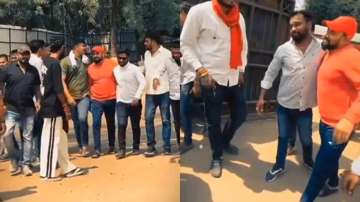 भगवे रंग के टी शर्ट में गैंगस्टर सुमित ठाकुर- India TV Hindi