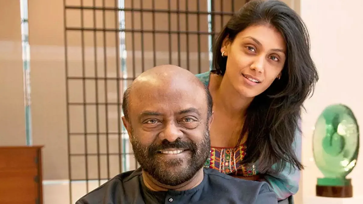 Shiv Nadar and daughter Roshni Nadar Malhotra