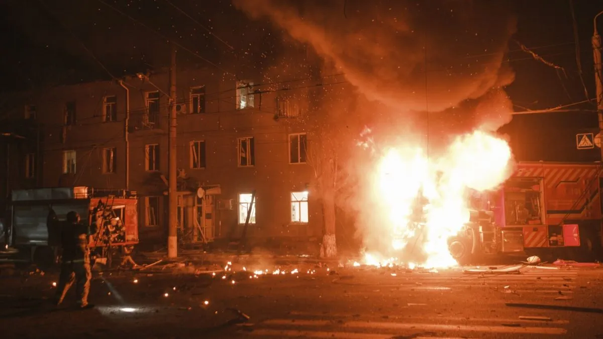 Russia's drone attack on Ukraine (file photo)