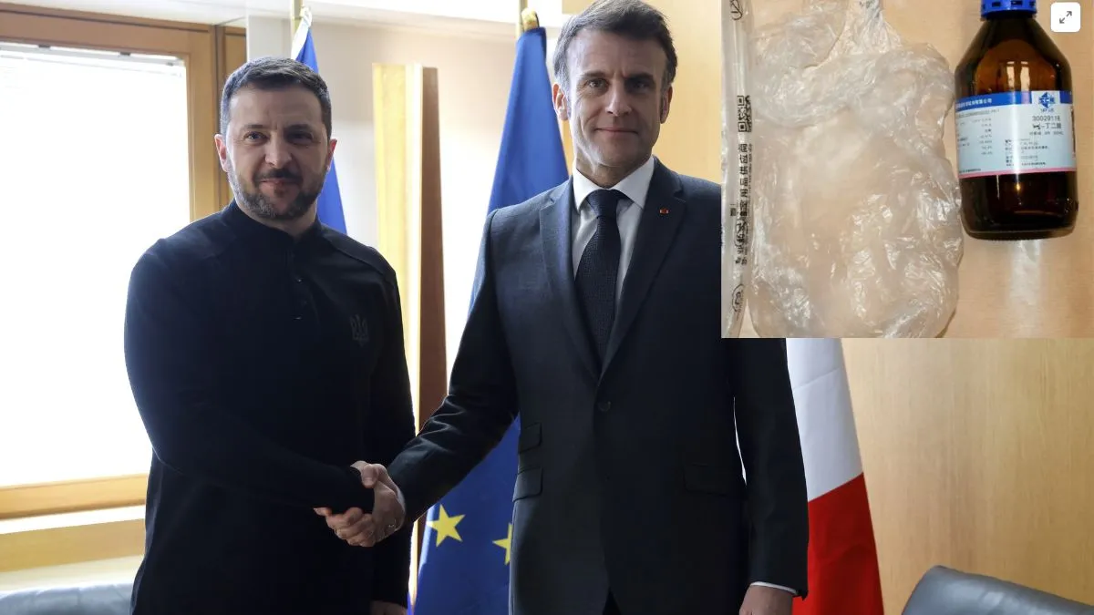 यूक्रेन के राष्ट्रपति जेलेंस्की और फ्रांस के समकक्ष इमैनुएल मैक्रों।- India TV Hindi