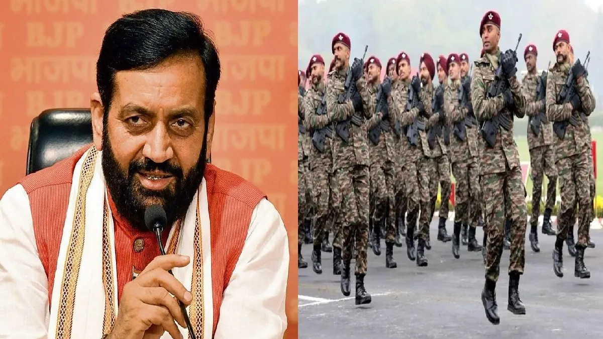 सीएम नायब सिंह सैनी और अग्निवीर के जवान