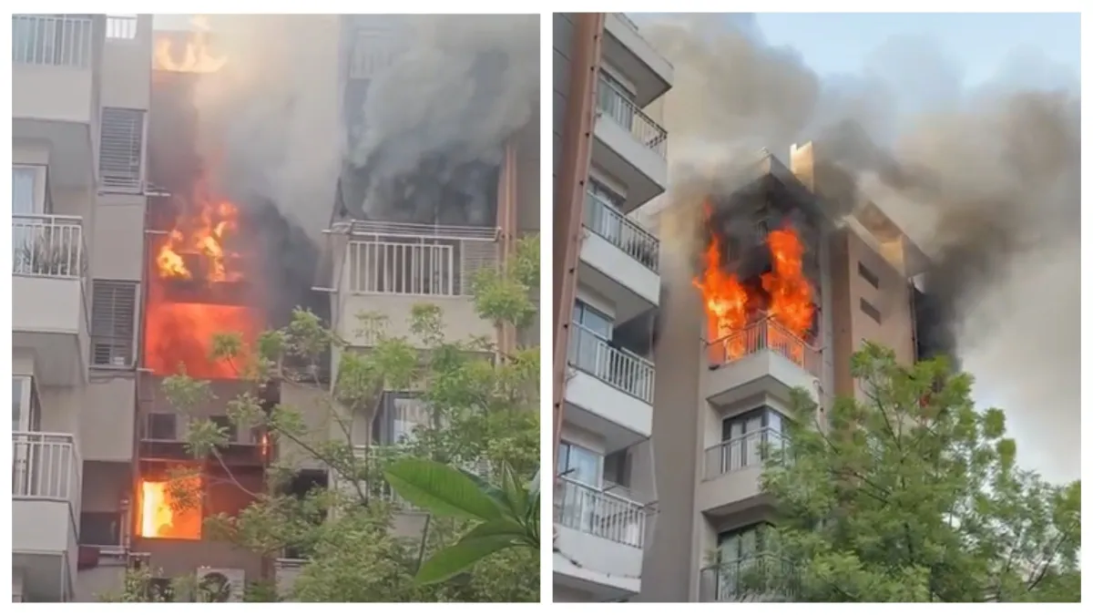 massive fire in building- India TV Hindi