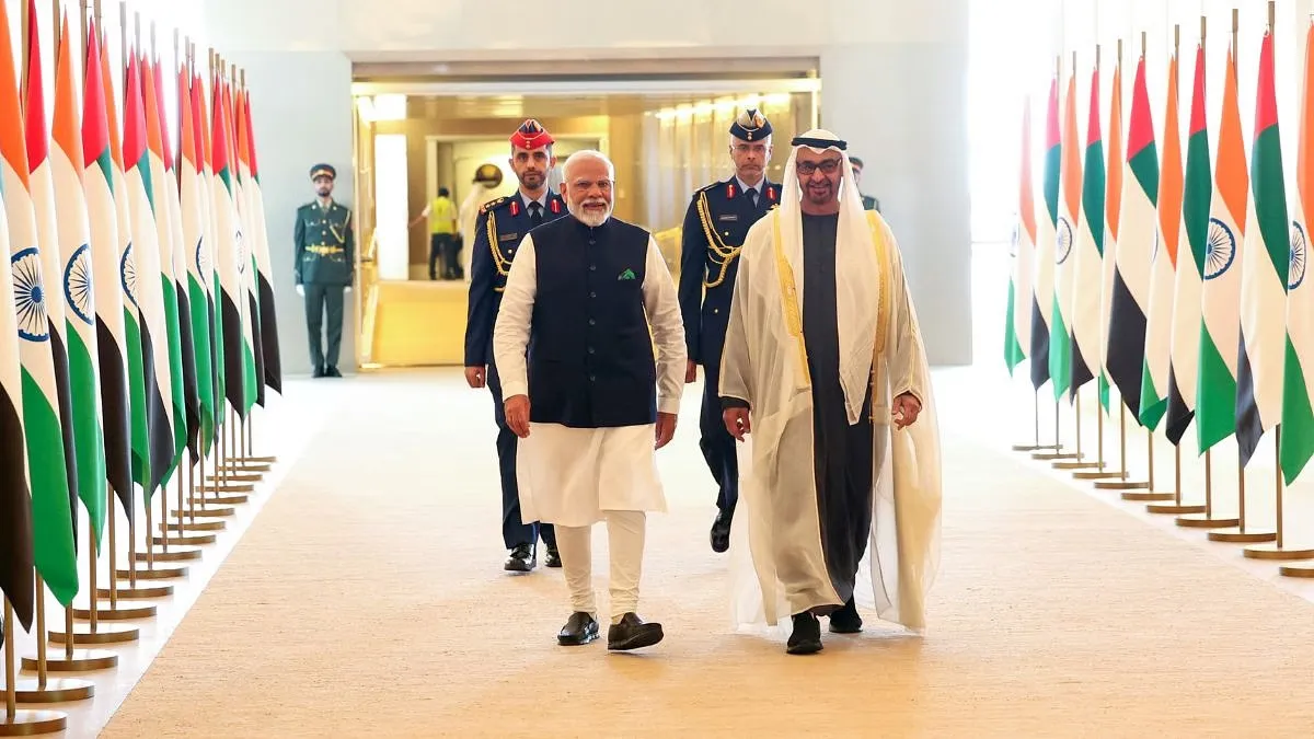 File Photo of Prime Minister Narendra Modi and UAE President Mohamed Bin Zayed Al Nahyan