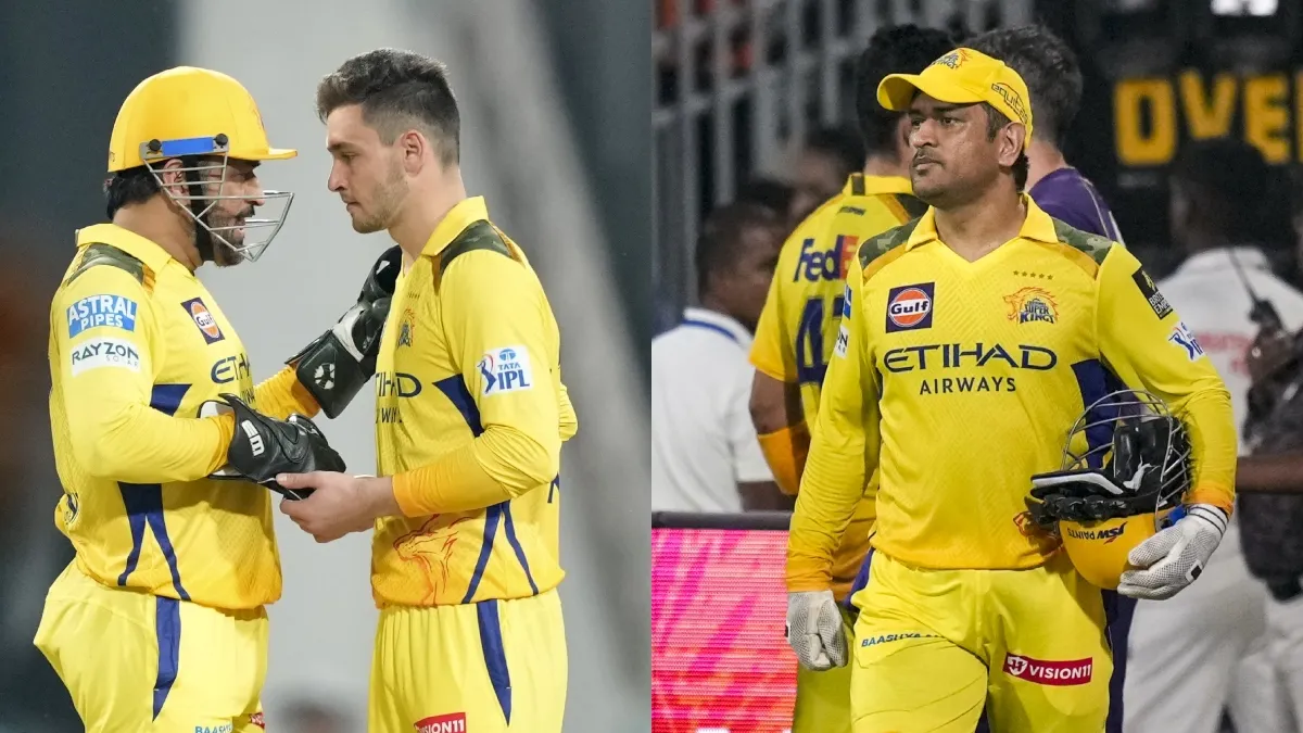 Mahendra Singh Dhoni and Noor Ahmed