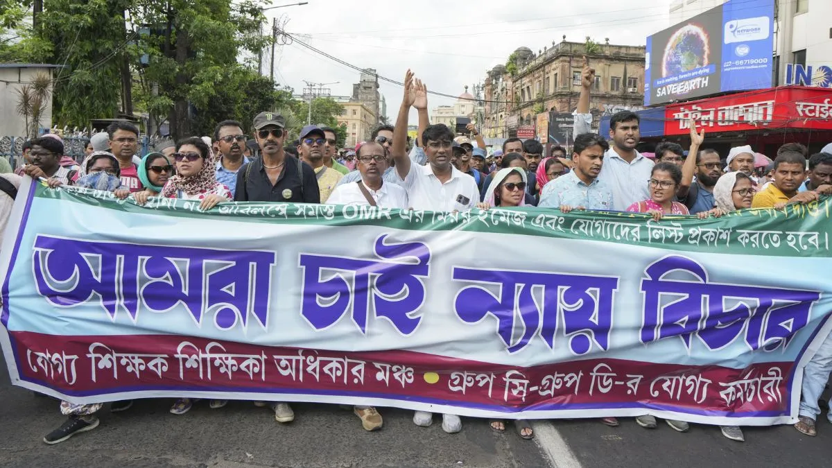 Kolkata teacher recruitment scam, hunger strike, police action