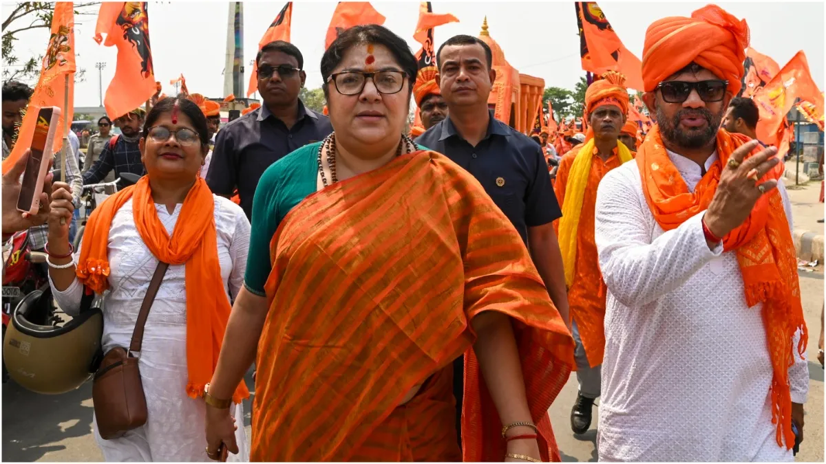 Kolkata New Town Police stopped Ram Navami procession Locket Chatterjee said this
