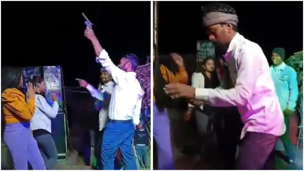 Video of a young man dancing with a gun in his hand goes viral in Begusarai