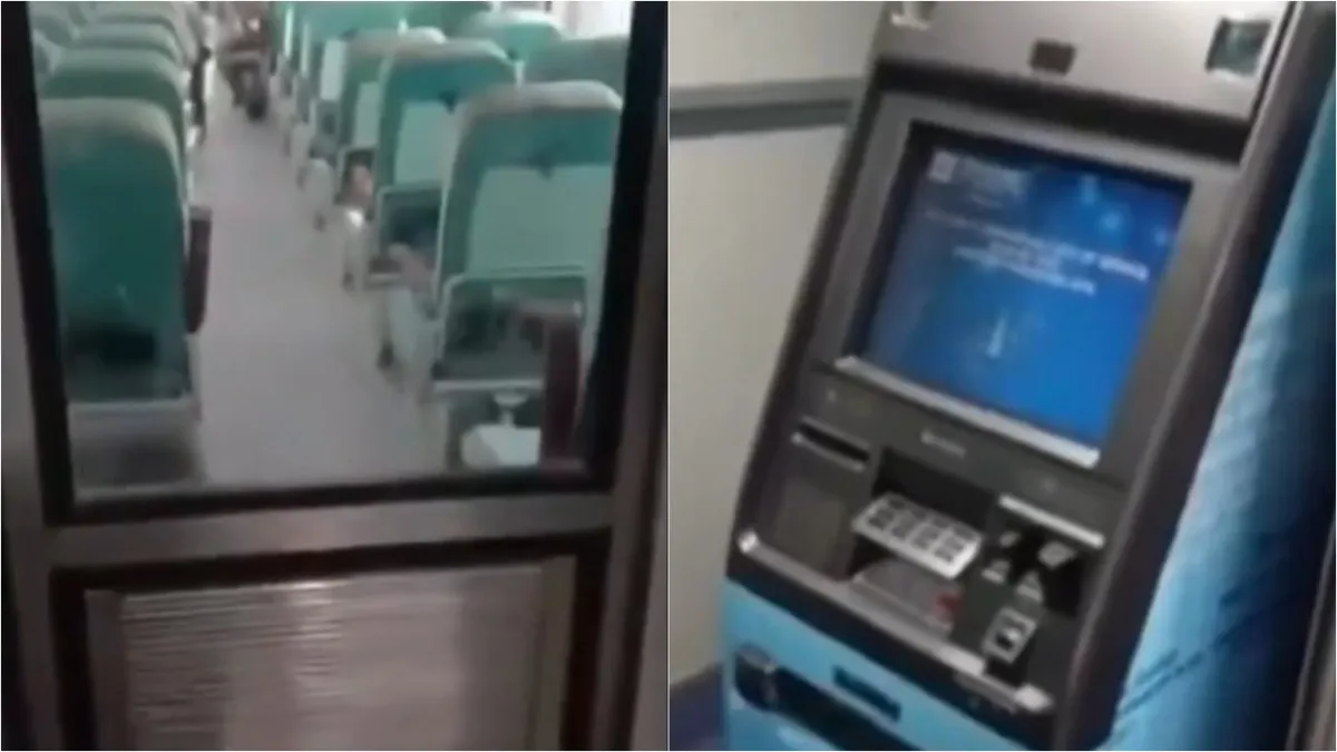 Central Railways set up the first ATM on the Manmad-CSMT Panchvati express- India TV Hindi