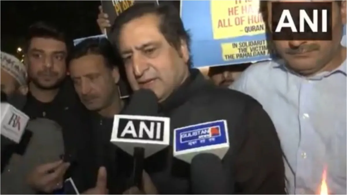 Pahalgam Attack Sajjad Lone took out a protest march said this is a matter of shame for us