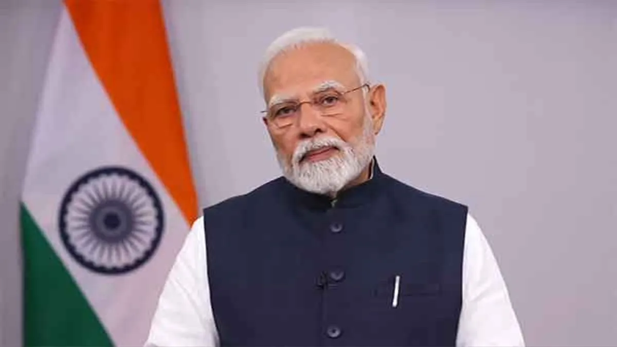 गुरुवार को इंडिया इस्पात 2025 कार्यक्रम को ऑनलाइन संबोधित करते प्रधानमंत्री नरेन्द्र मोदी।