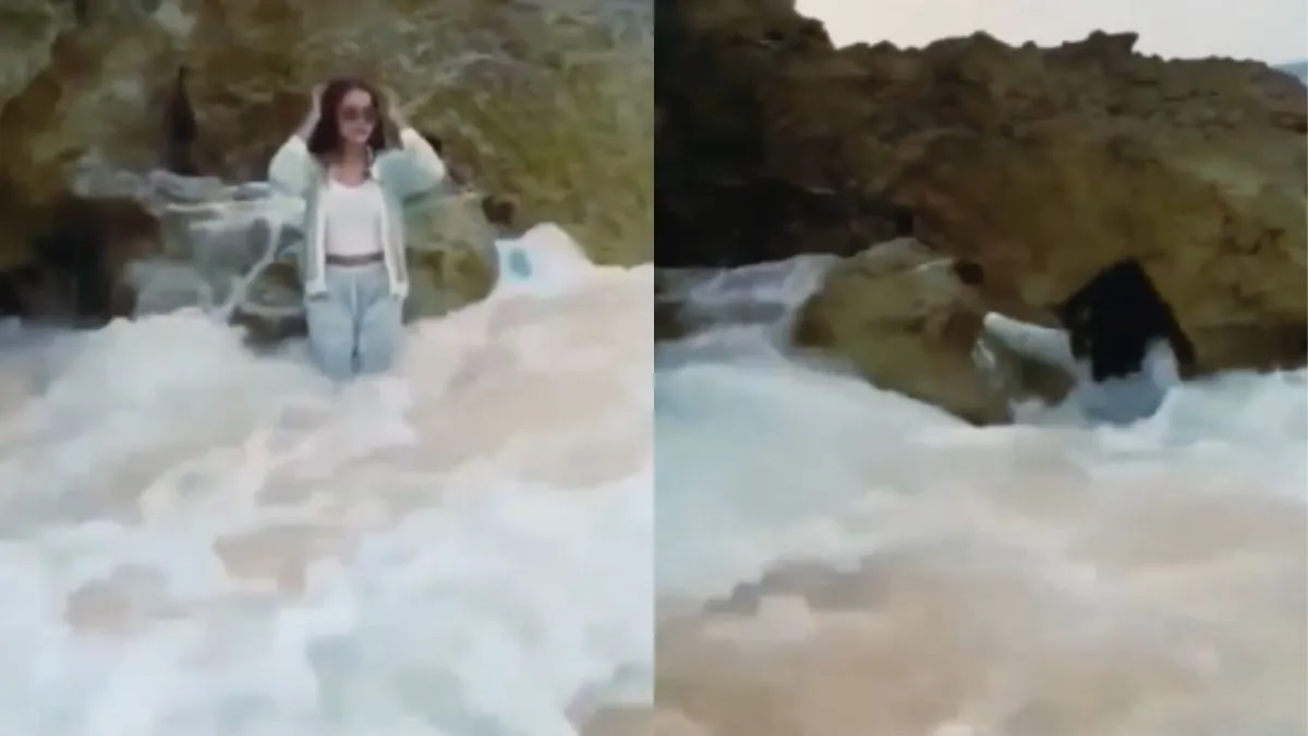 पानी में बह गई लड़की- India TV Hindi