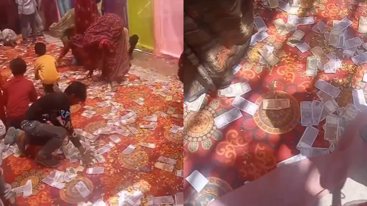 शादी में उड़ाए गए नोट- India TV Hindi
