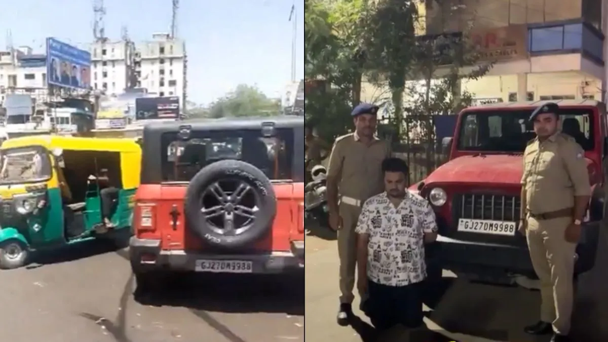 थार वाले ने ऑटो को मारी टक्कर- India TV Hindi