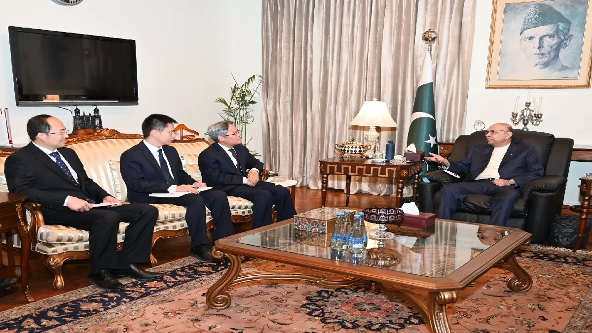 चीनी राजदूत पाकिस्तान के राष्ट्रपति आसिफ अली जरदारी से मिले