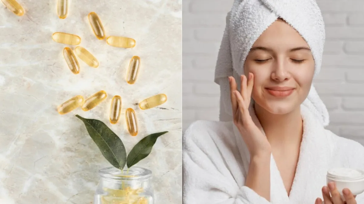 Capsules beneficial for skin