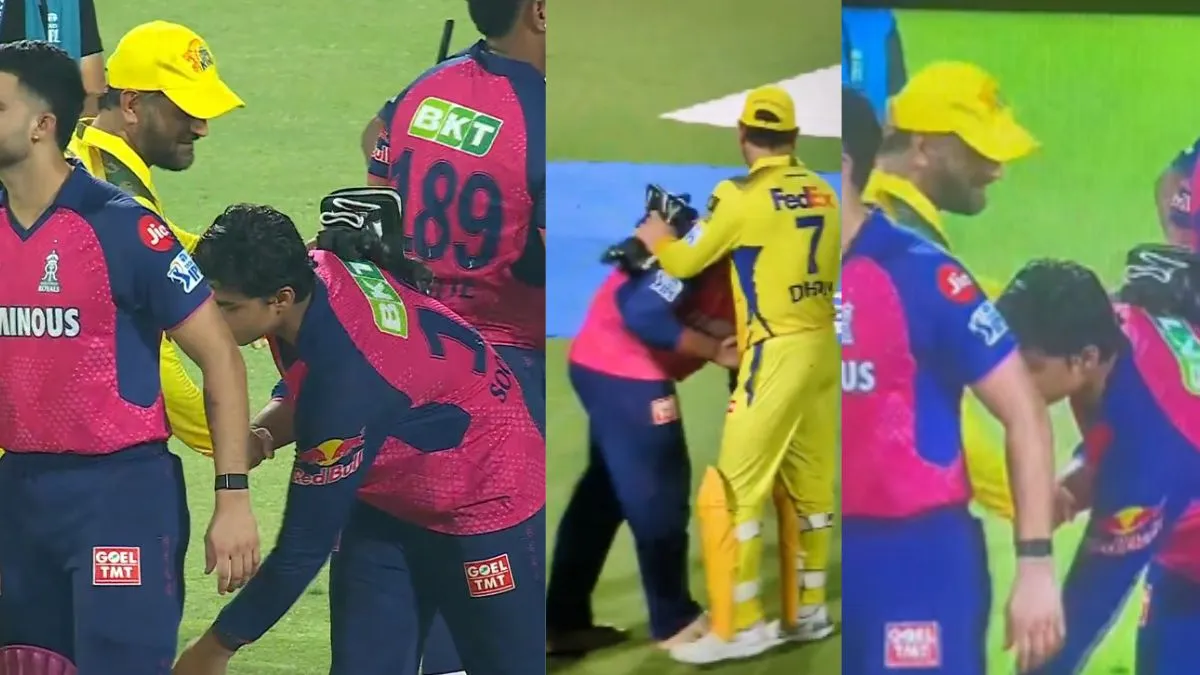 Vaibhav Suryavanshi and MS Dhoni