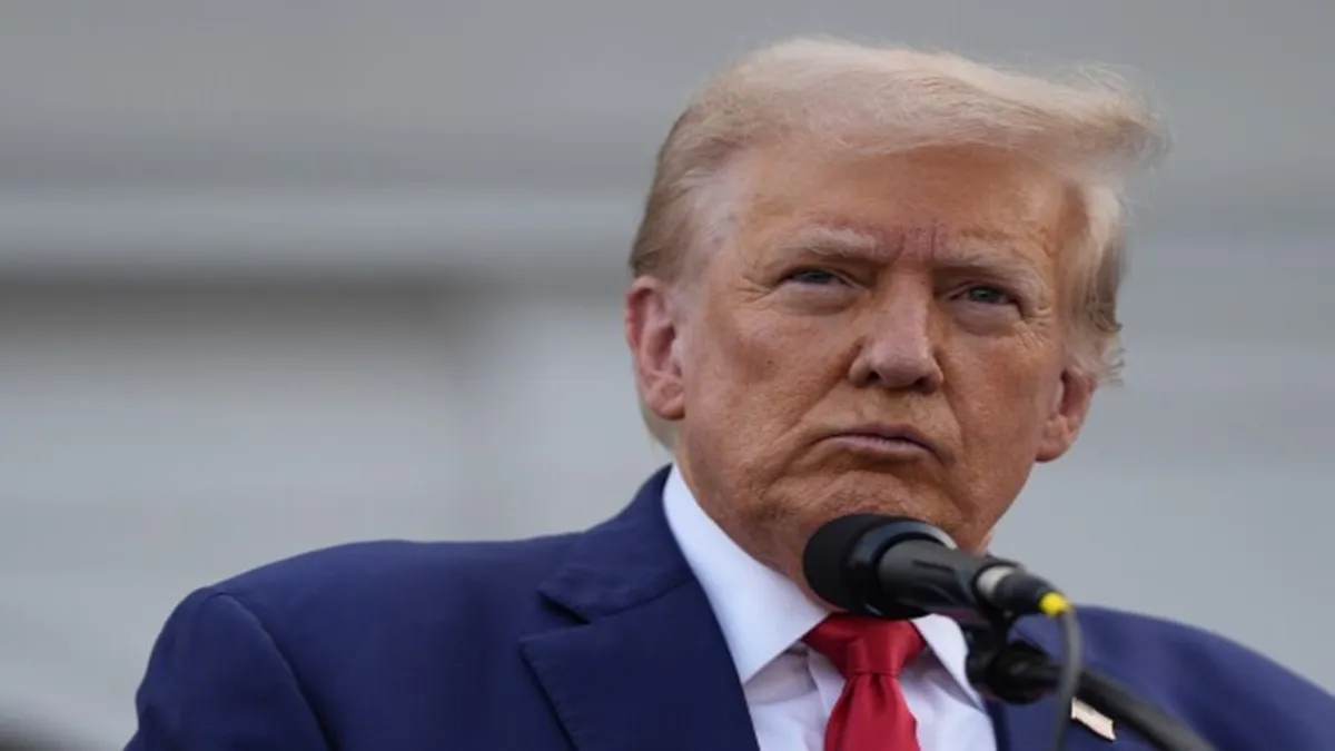 US President Donald Trump 