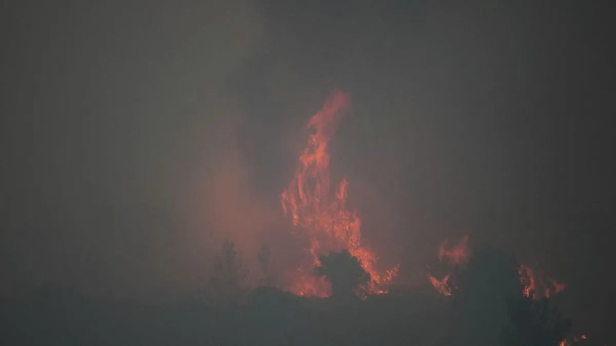 इजरायल में लगी महा भयानक आग। 