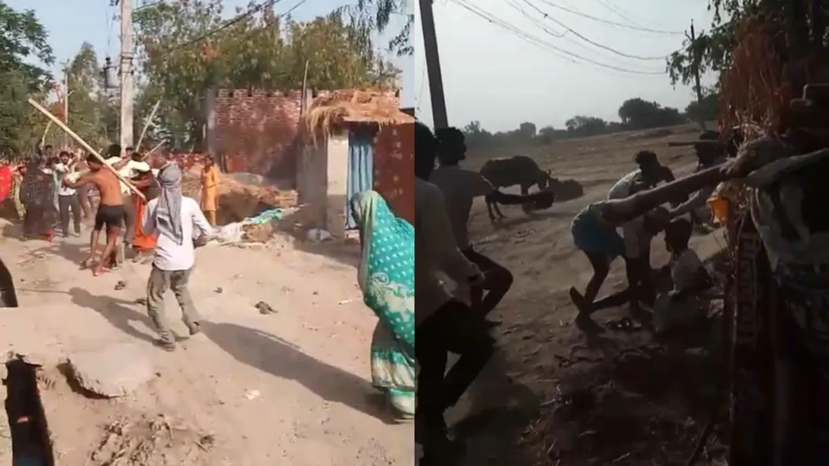 दो गुटों में जमकर चले ईंट-पत्थर और लाठी-डंडे- India TV Hindi