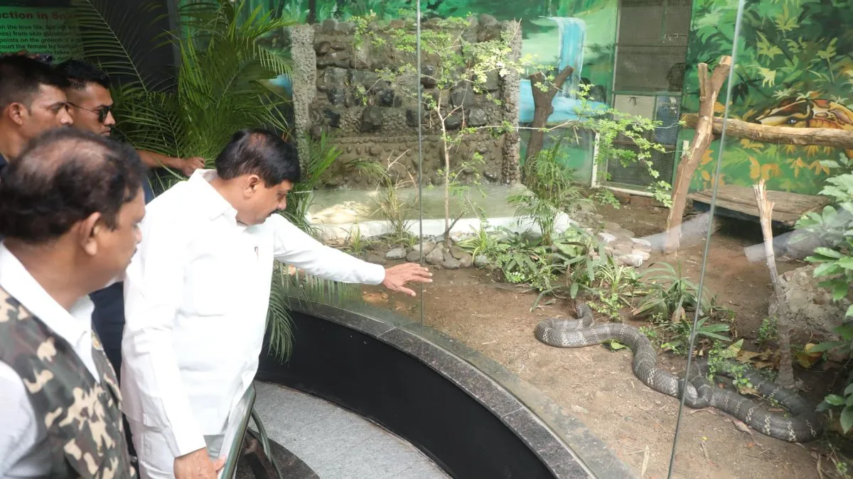 CM Mohan Yadav, Indore zoo, King Cobra gift, Snake Park- India TV Hindi