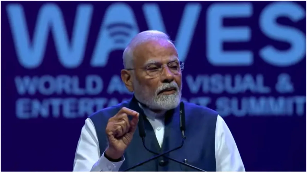 Narendra modi waves 