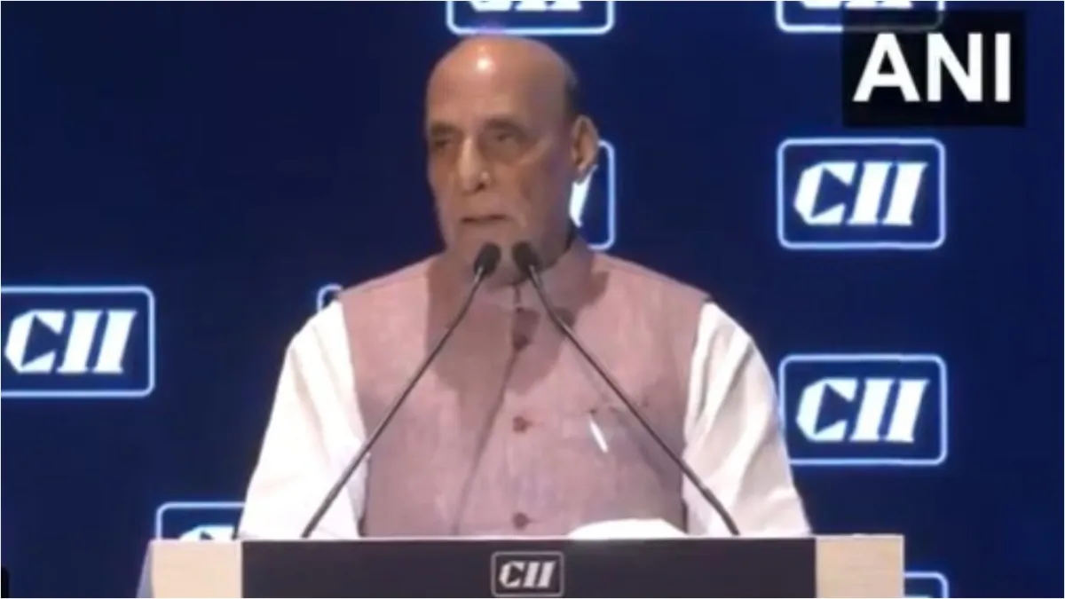 Rajnath Singh reached CII summit said this about POK