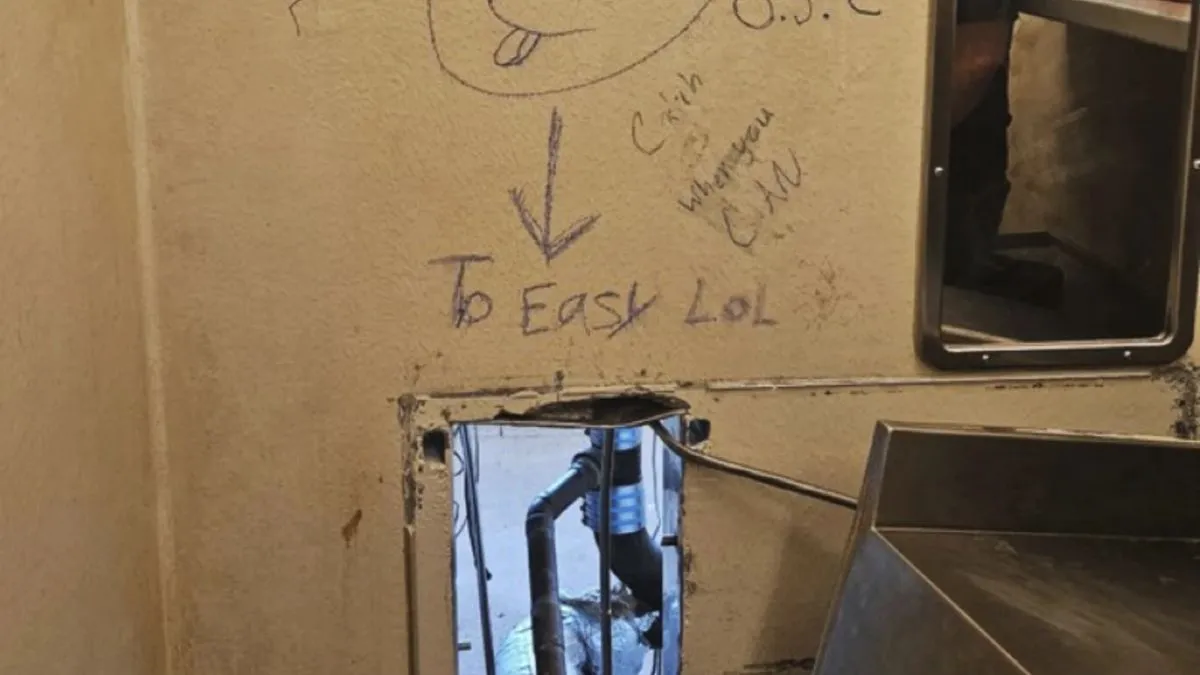 New Orleans prison escape, inmates, New Orleans toilet hole