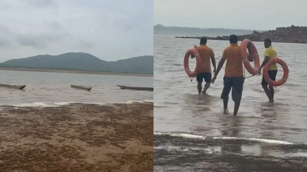 Boat overturns while crossing the river