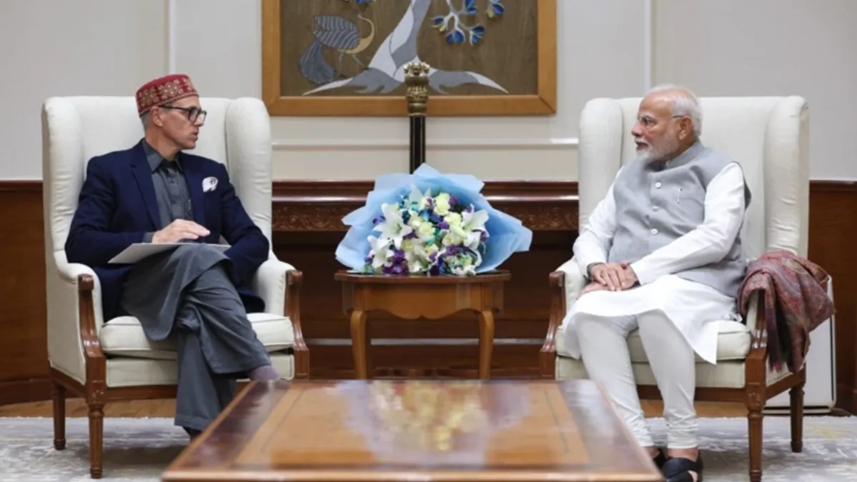 Omar abdullah PM modi Meeting