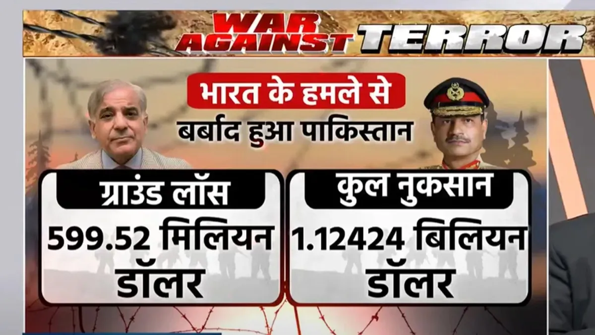 भारत के हमले में पाकिस्तान का नुकसान