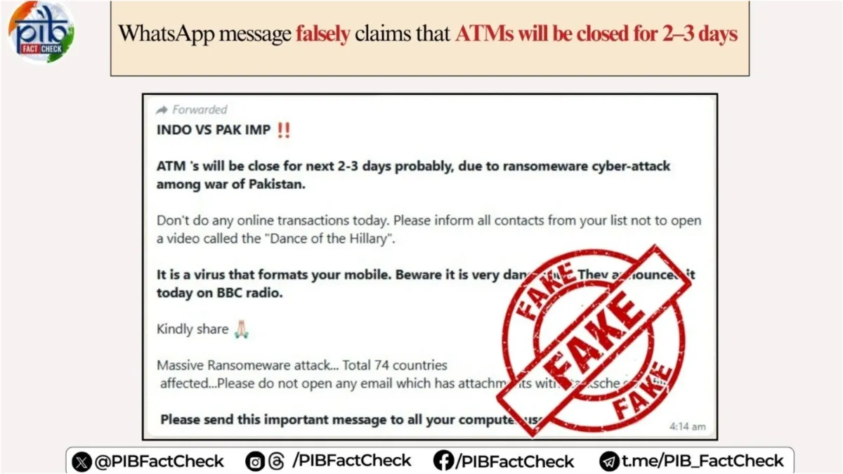 Fact check of fake news about ATM being closed- India TV Hindi