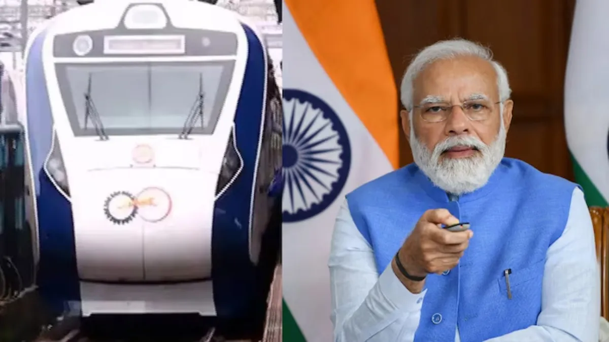PM Modi and Vande Bharat Train inaugurated