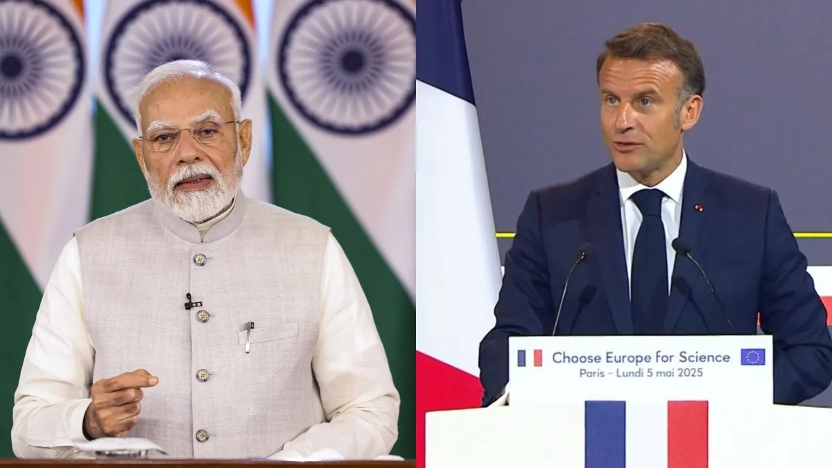 PM Modi and Emanual macron