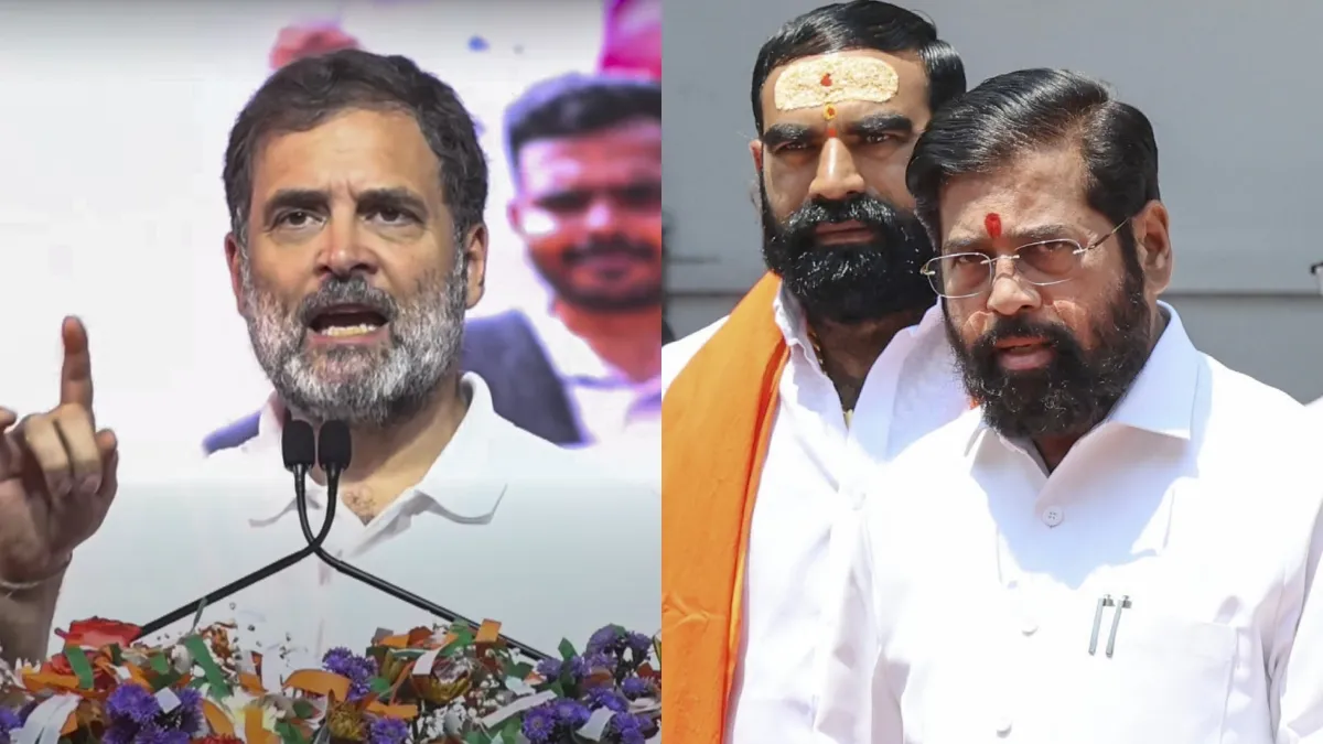 Rahul gandhi and Eknath Shinde- India TV Hindi