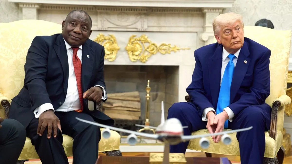 Trump Ramaphosa meeting, Trump South Africa farmers, White House drama